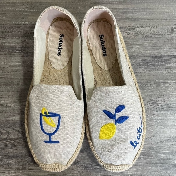 Soludos Limoncello Le Citron Espadrille Flats NEW​​​​ - Picture 1 of 8